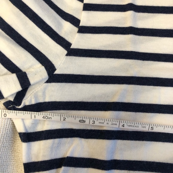 A.L.C. Long sleeved blue & white tee, Sz M - Picture 8 of 9